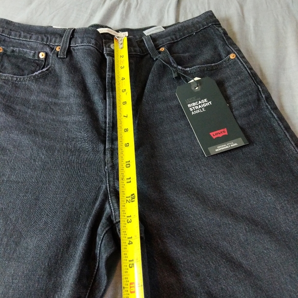 Levi's Ribcage Jeans Black Feeling Cagey - Picture 5 of 12